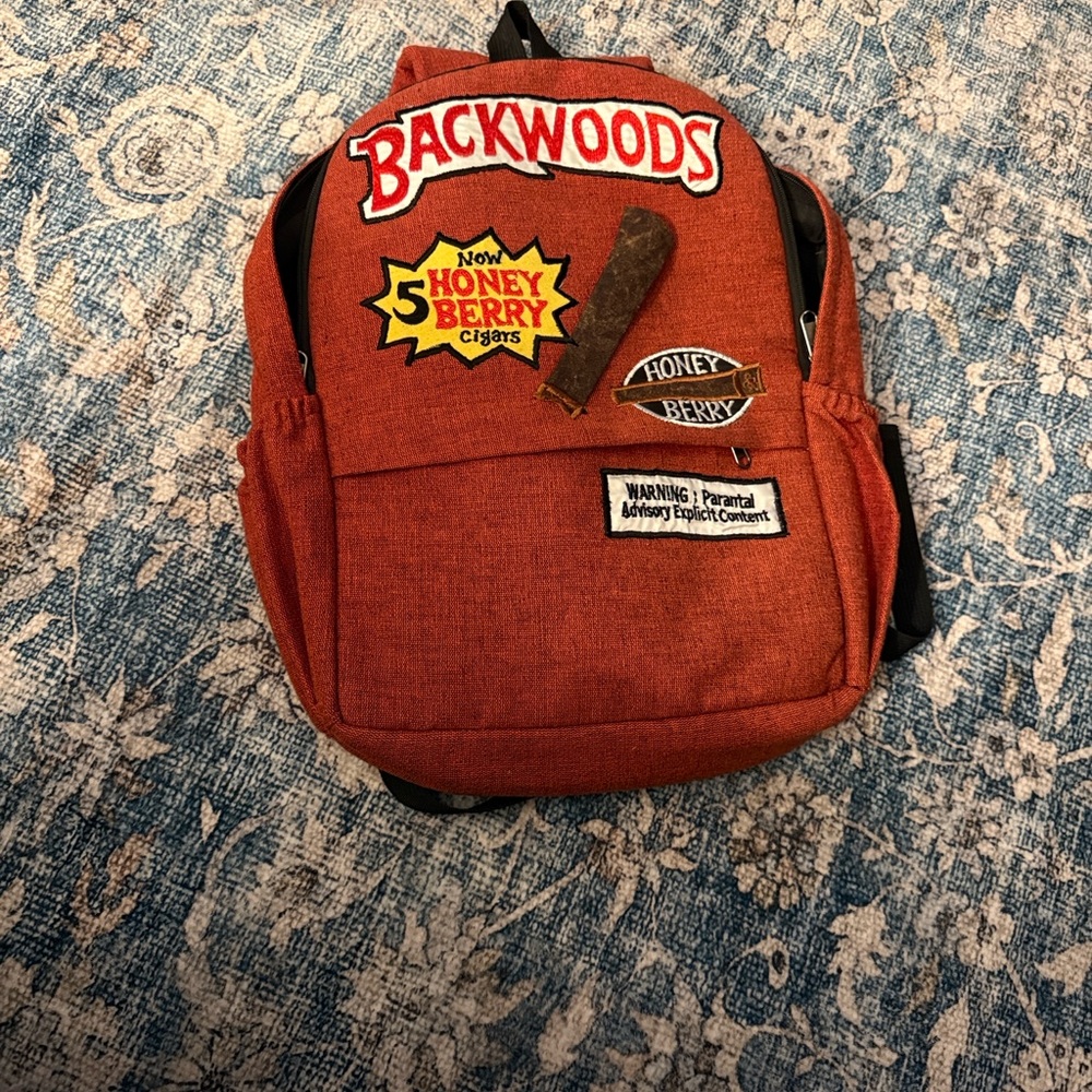 Backwoods Honey Berry Backpack - Red 100% cotton